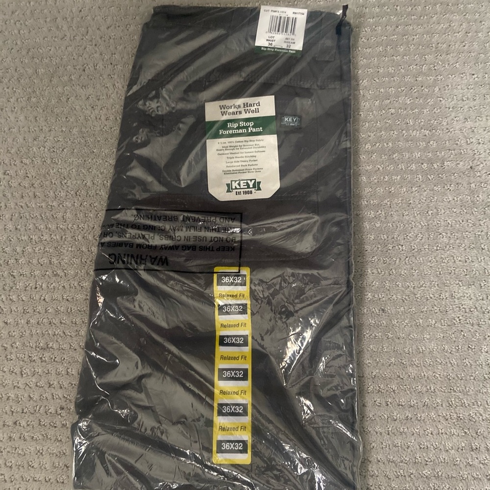 Key Men’s RipStop Foreman Pants NWT